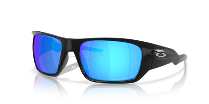 Oakley Sunglass Masseter prizm sapphire polarized Lenses with polished black Frame
