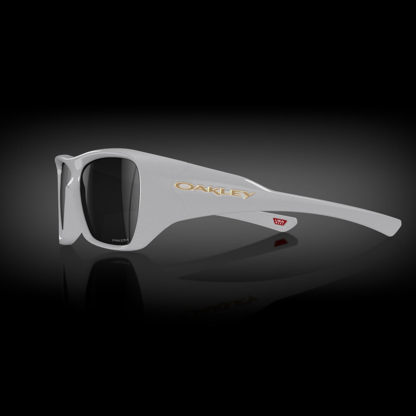 Oakley Sunglass Chaminade prizm black Lenses,  pearl white Frame