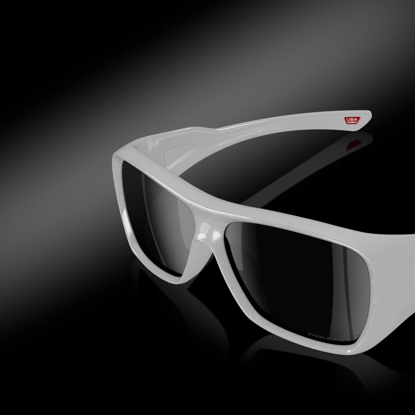 Oakley Sunglass Chaminade prizm black Lenses,  pearl white Frame