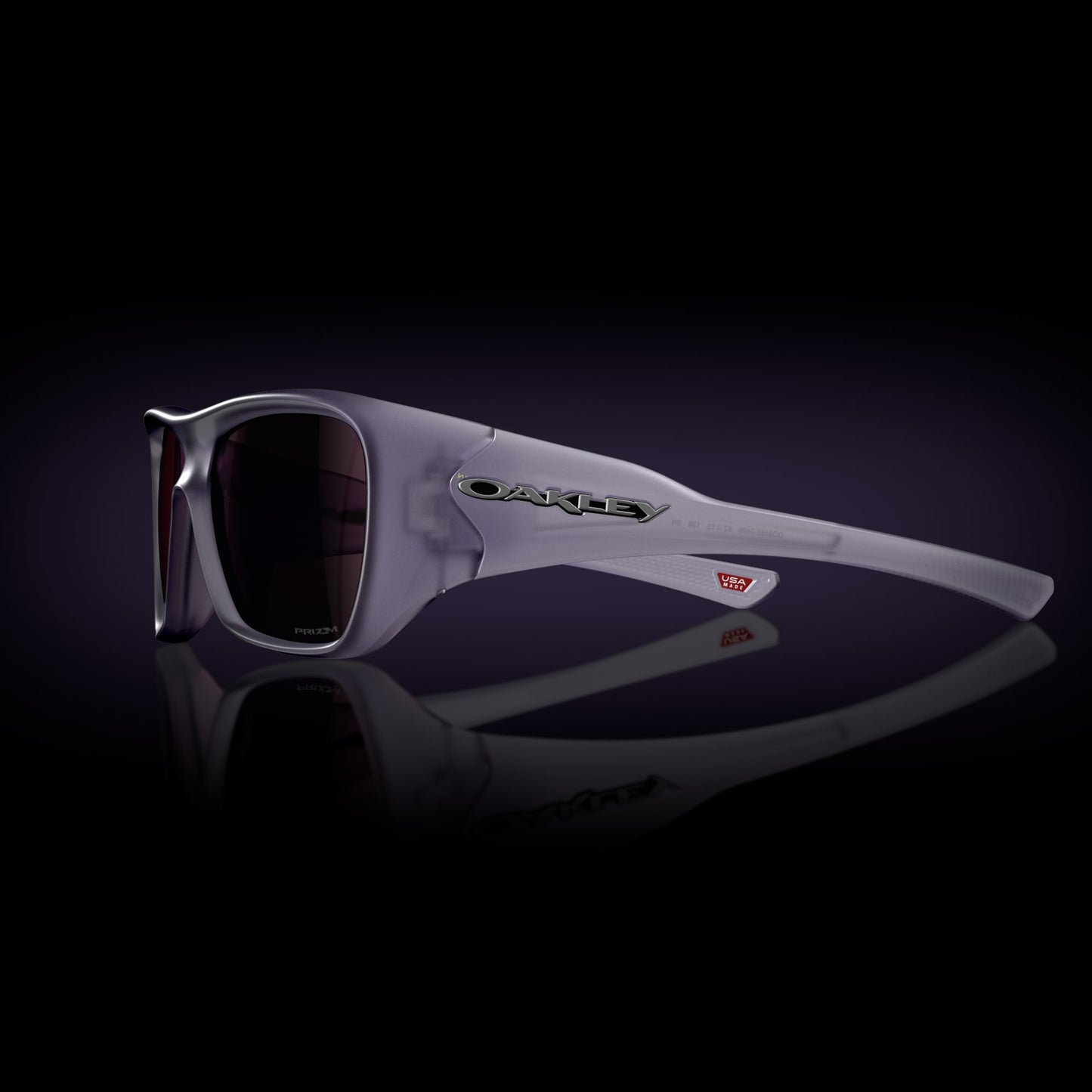Oakley Sunglass Chaminade prizm indigo Lenses with matte transparent lilac Frame