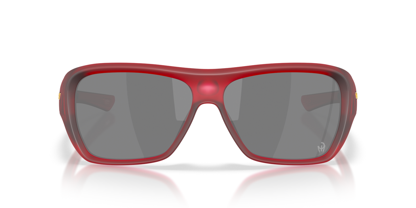 Oakley Sunglass Chaminade Patrick Mahomes II Collection prizm black Lenses With matte transparent red Frame