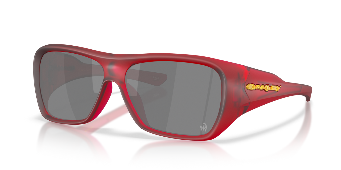 Oakley Sunglass Chaminade Patrick Mahomes II Collection prizm black Lenses With matte transparent red Frame