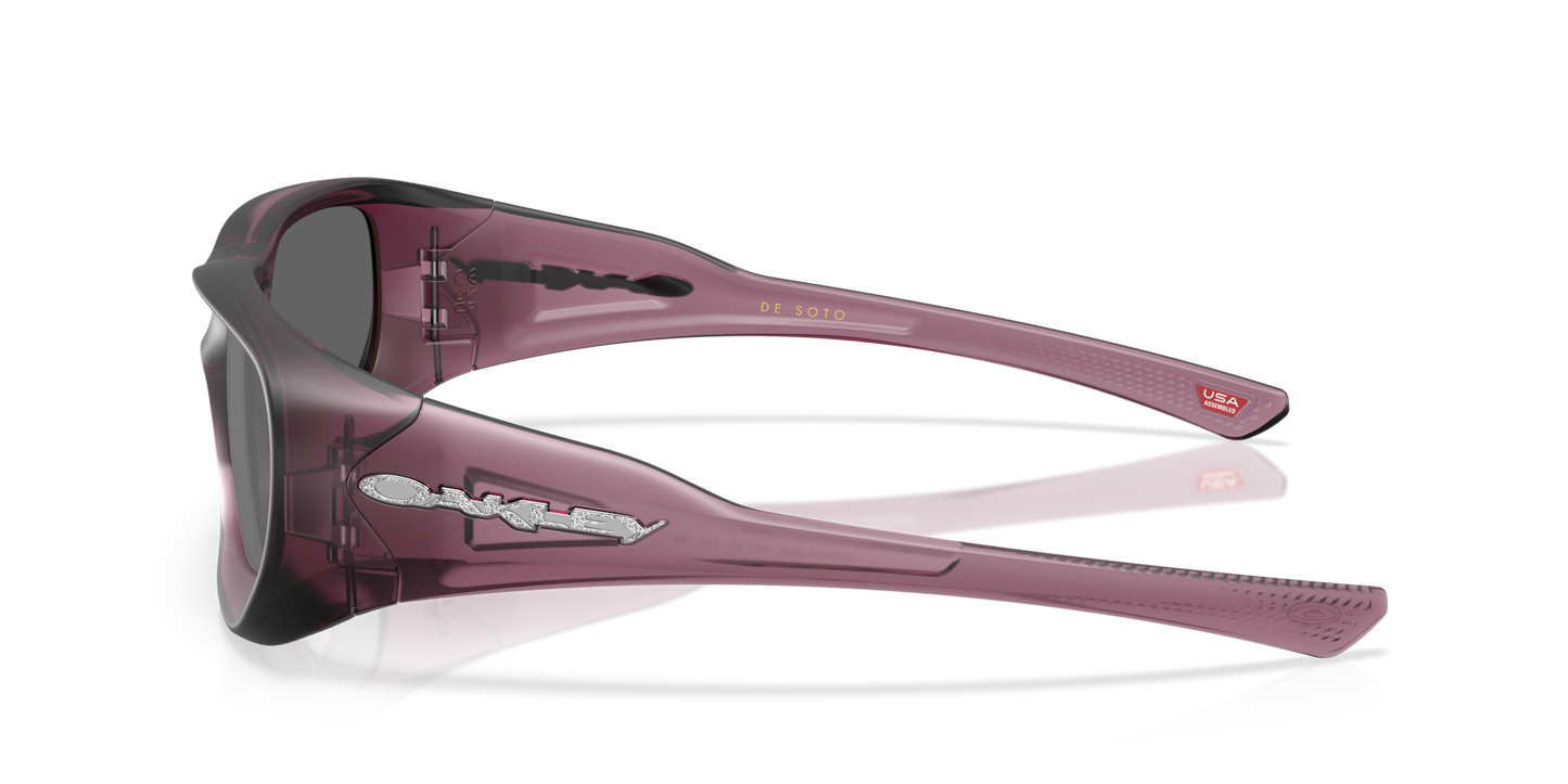 Oakley Sunglass Justin Jefferson Signature Series De Soto prizm black Lenses With matte transparent indigo Frame