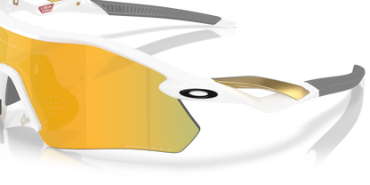 Oakley Sunglass Radar® Plateprizm 24k polarized Lenses with polished white Frame