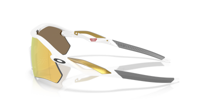 Oakley Sunglass Radar® Plateprizm 24k polarized Lenses with polished white Frame