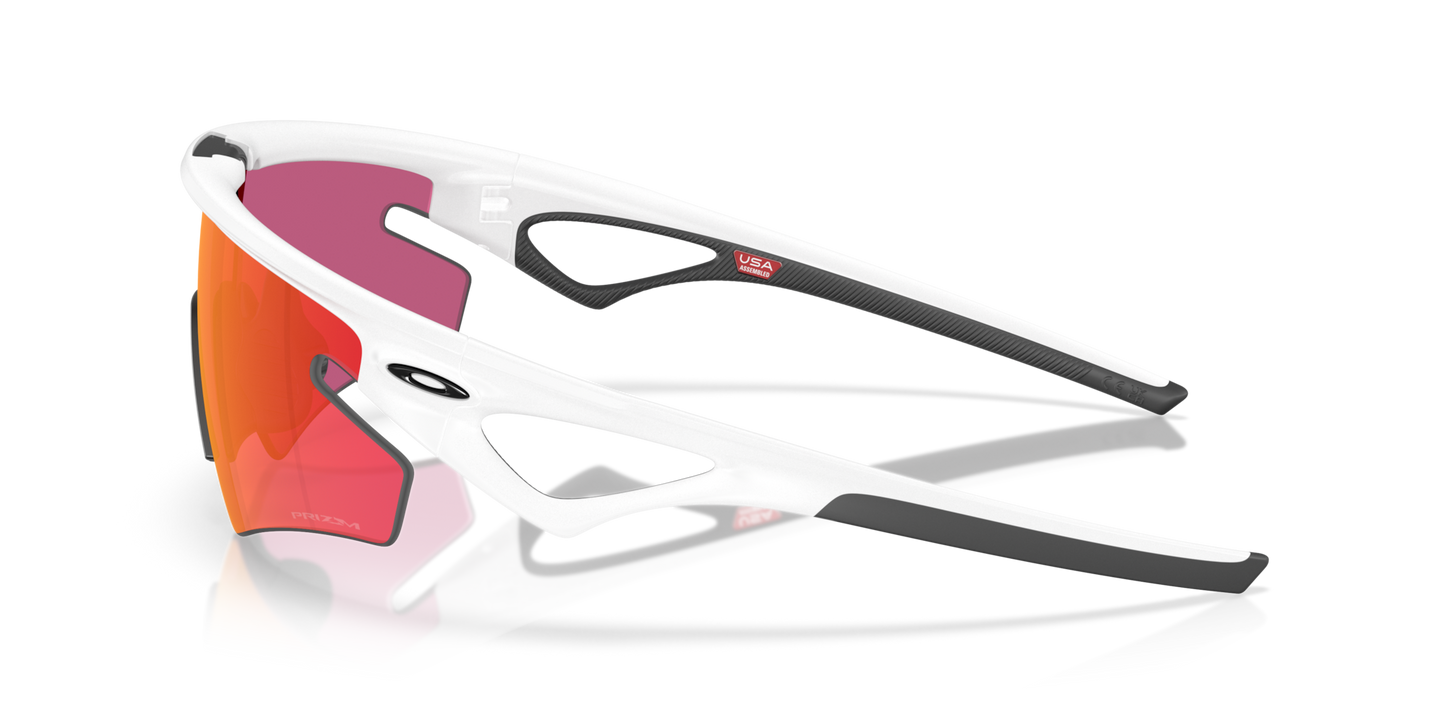 Oakley sunglass  Sphaera™ Slash prizm field Lenses with matte white Frame