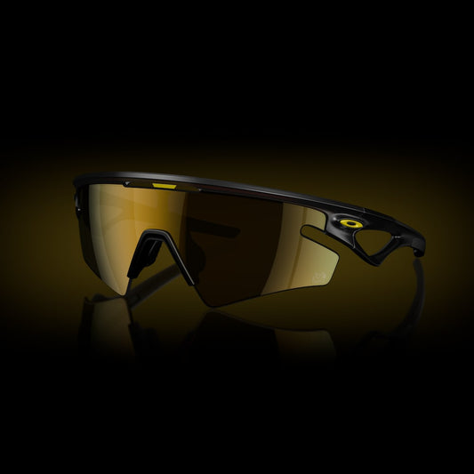Oakley sunglass 2025 Tour De France™ Sphaera™ Slash prizm 24k polarized Lenses,  matte black ink Frame