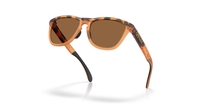 oakley Sunglass Frogskins prizm bronze Lenses With matte tortoise transparent ginger Frame