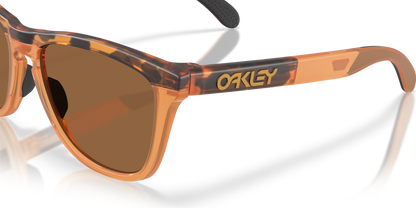 oakley Sunglass Frogskins prizm bronze Lenses With matte tortoise transparent ginger Frame
