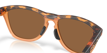 oakley Sunglass Frogskins prizm bronze Lenses With matte tortoise transparent ginger Frame