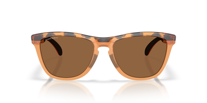 oakley Sunglass Frogskins prizm bronze Lenses With matte tortoise transparent ginger Frame