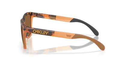 oakley Sunglass Frogskins prizm bronze Lenses With matte tortoise transparent ginger Frame