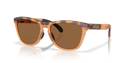 oakley Sunglass Frogskins prizm bronze Lenses With matte tortoise transparent ginger Frame