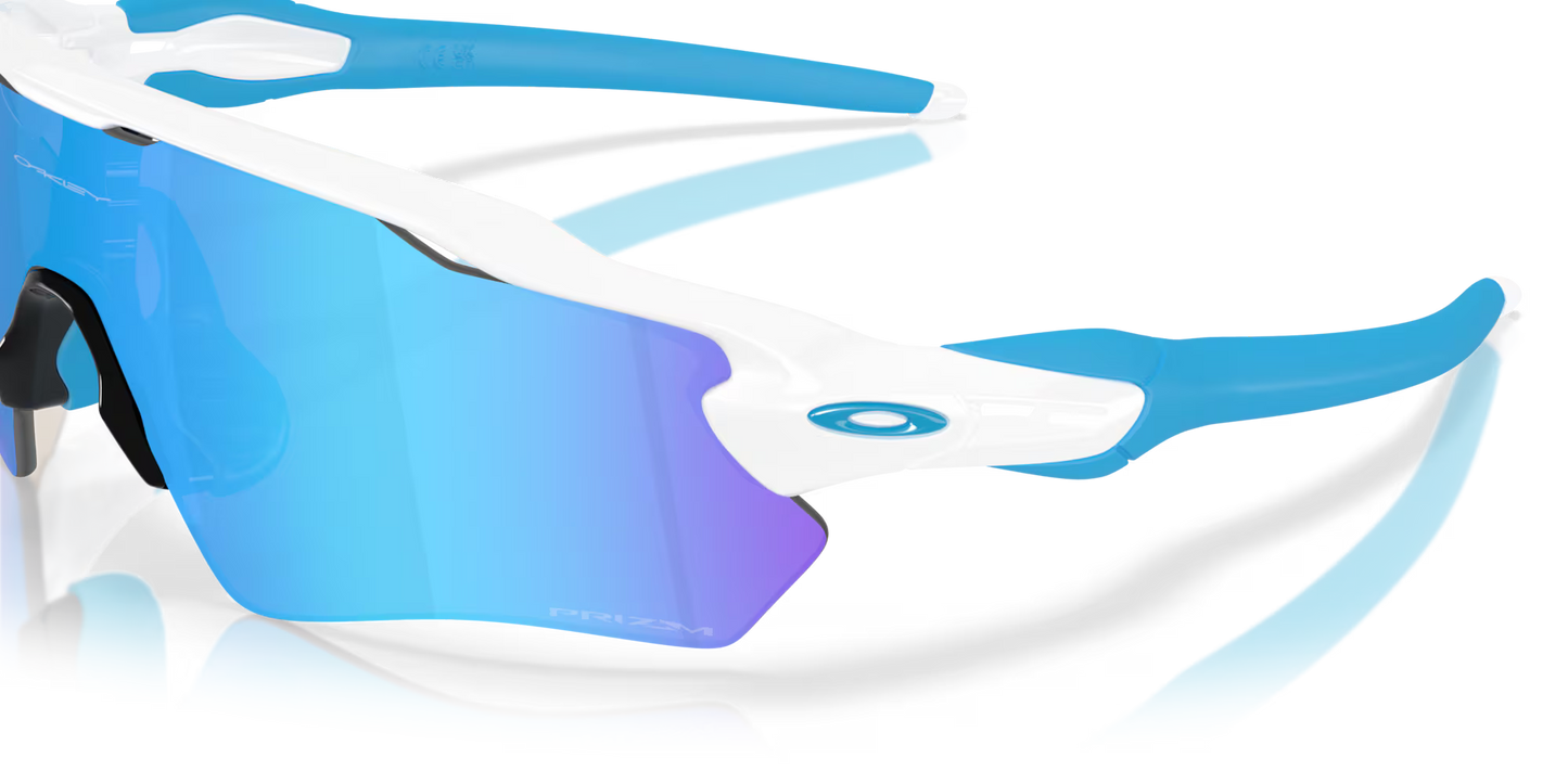 Oakley Radar Ev S Path prizm sapphire Lenses, polished white Frame