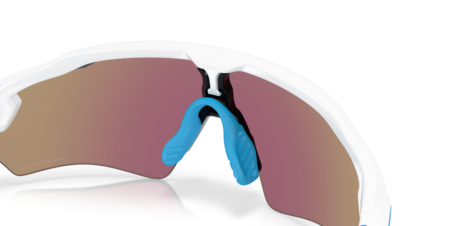 Oakley Radar Ev S Path prizm sapphire Lenses, polished white Frame