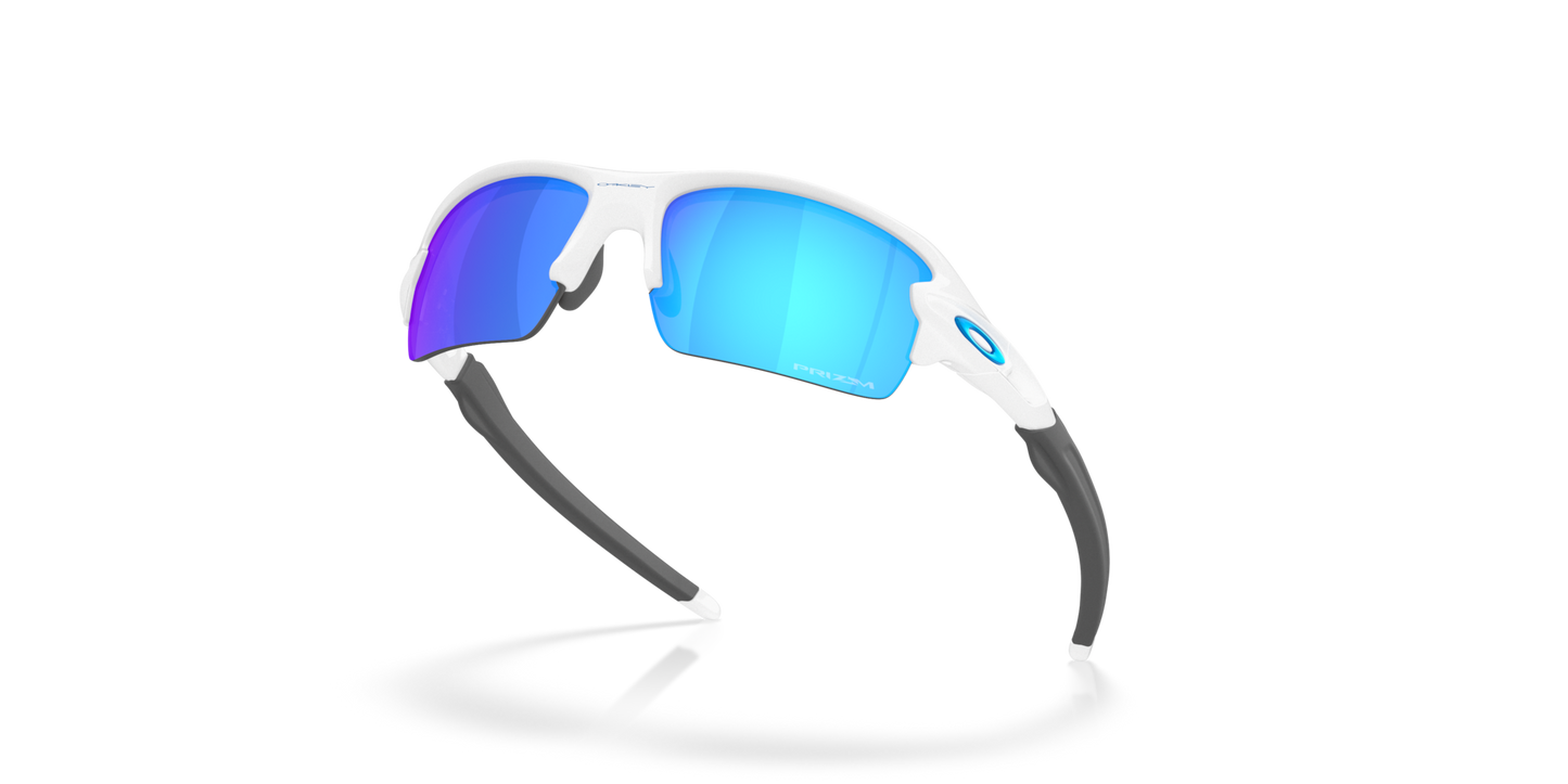 Oakley Sunglass Flak® 2.0 S prizm sapphire Lenses With polished white Frame