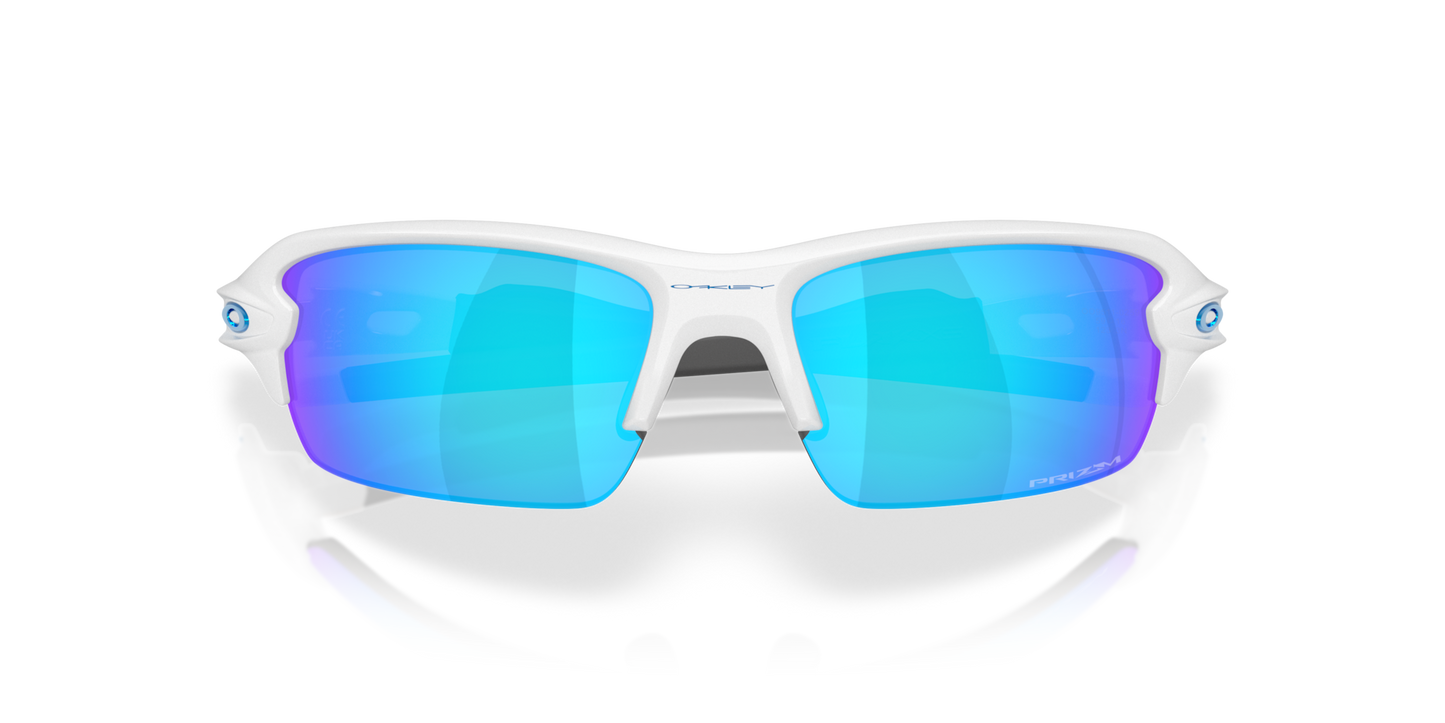 Oakley Sunglass Flak® 2.0 S prizm sapphire Lenses With polished white Frame