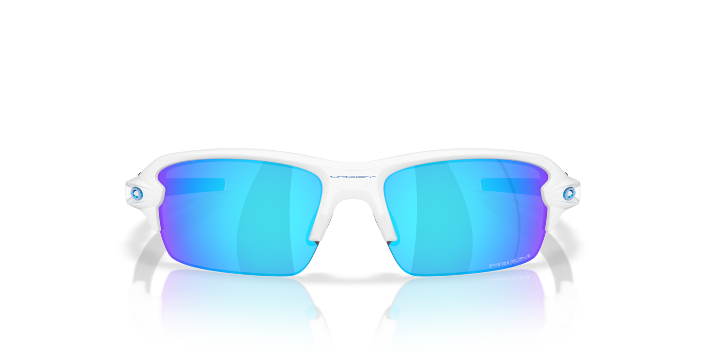 Oakley Sunglass Flak® 2.0 S prizm sapphire Lenses With polished white Frame