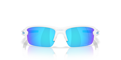 Oakley Sunglass Flak® 2.0 S prizm sapphire Lenses With polished white Frame