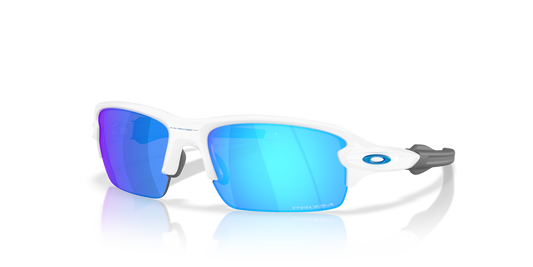 Oakley Sunglass Flak® 2.0 S prizm sapphire Lenses With polished white Frame