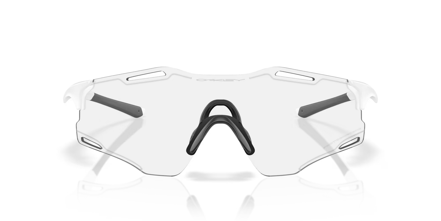 Oakley Cyber Zero clear to black iridium photochromic Lenses, matte white Frame
