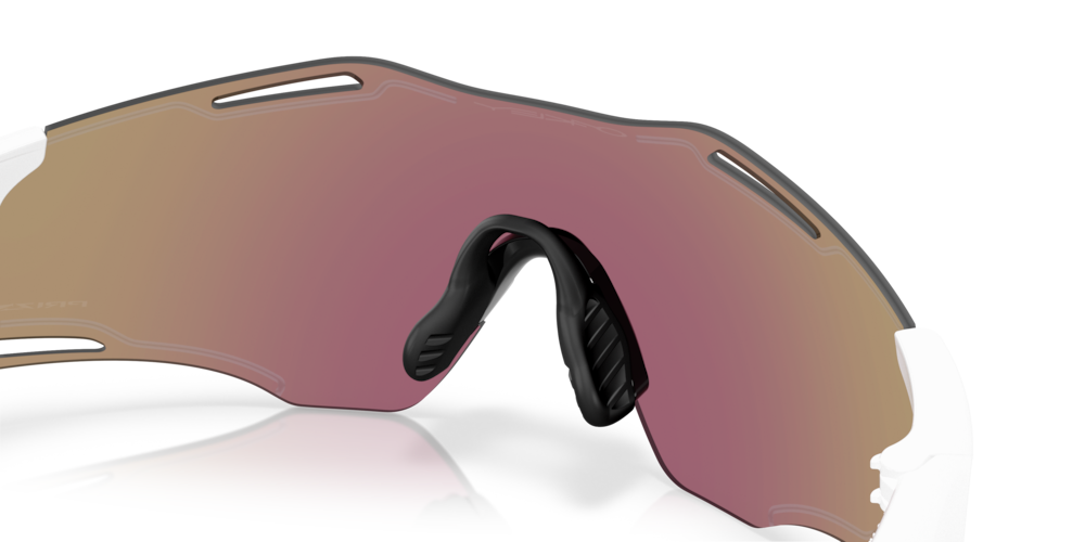 Oakley Sunglass Cybr Zero prizm sapphire Lenses with polished white Frame