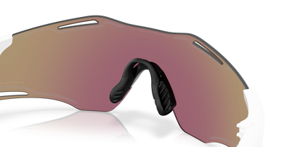 Oakley Sunglass Cybr Zero prizm sapphire Lenses with polished white Frame