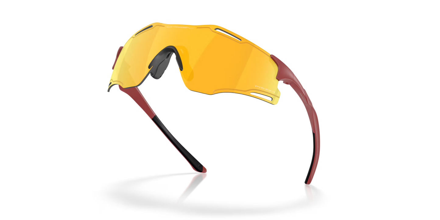 Oakley Cyber Zero prizm 24k Lenses,  matte iron red Frame