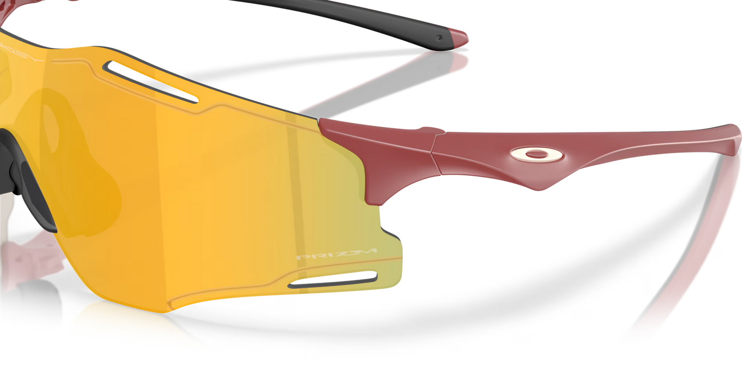 Oakley Cyber Zero prizm 24k Lenses,  matte iron red Frame