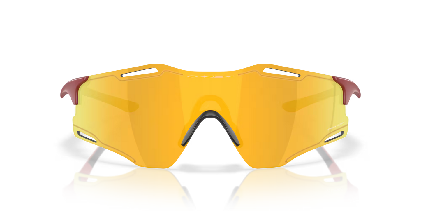 Oakley Cyber Zero prizm 24k Lenses,  matte iron red Frame