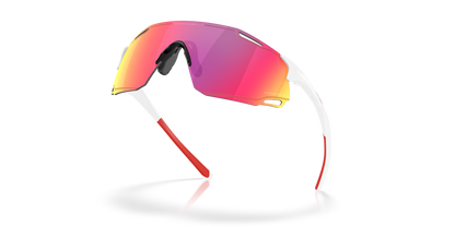 Oakley Suglass Cybr Dyno prizm road Lenses With polished white Frame