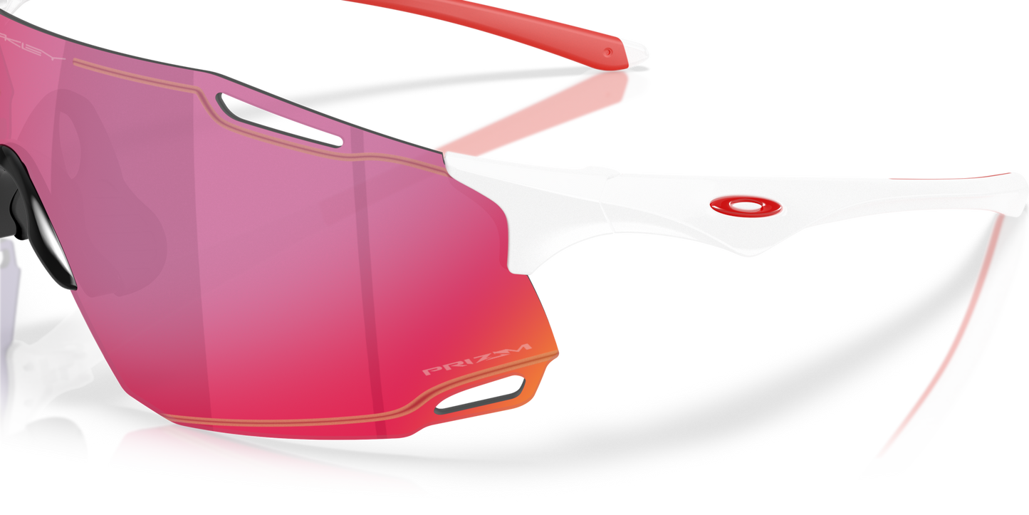 Oakley Suglass Cybr Dyno prizm road Lenses With polished white Frame