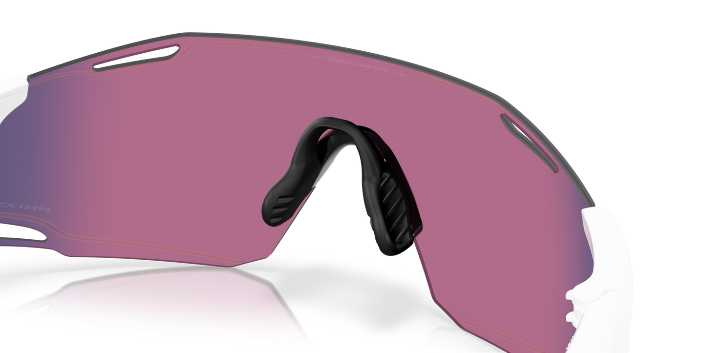 Oakley Suglass Cybr Dyno prizm road Lenses With polished white Frame