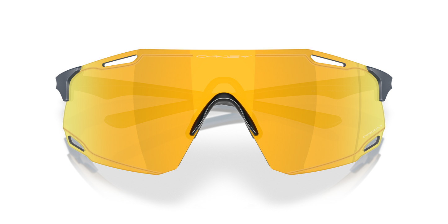 Oakley Sunglass Cybr Dyno prizm 24k Lense With matte abyss Frame