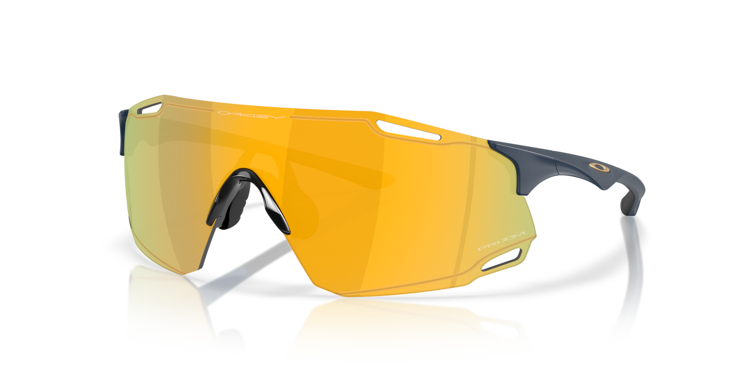 Oakley Sunglass Cybr Dyno prizm 24k Lense With matte abyss Frame
