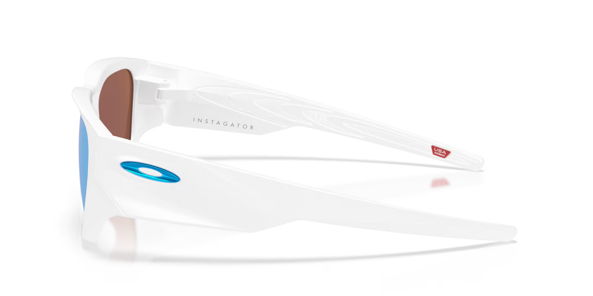 Oakley instagator prizm deep water polarized Lenses,  matte white Frame