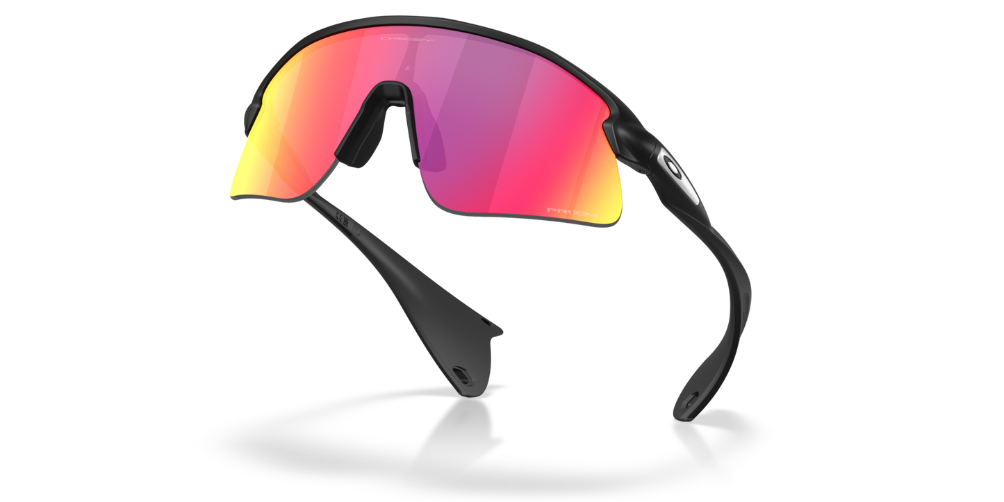 Oakley Sunglass Stunt Devil prizm road Lenses with matte black Frame