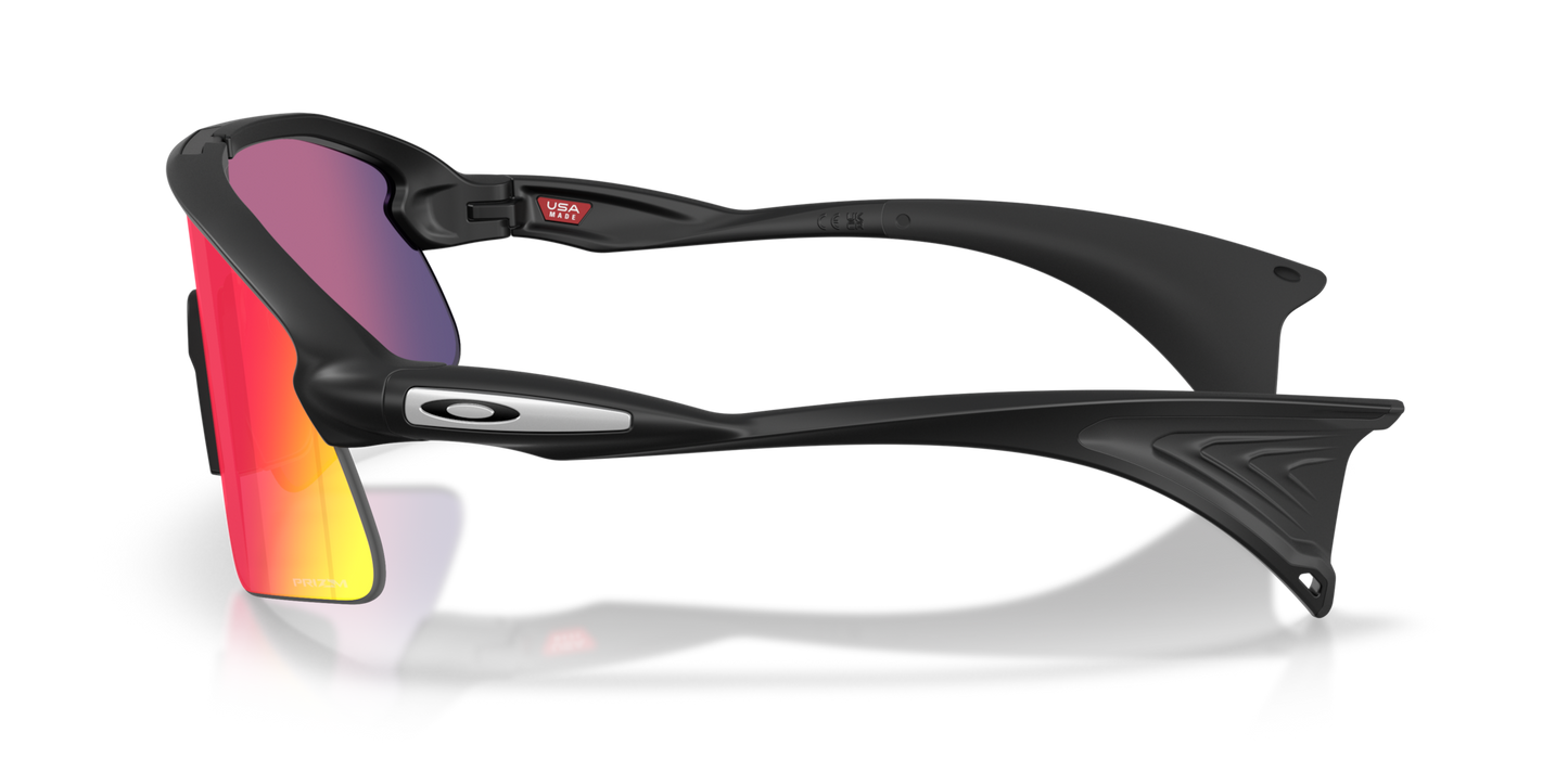 Oakley Sunglass Stunt Devil prizm road Lenses with matte black Frame