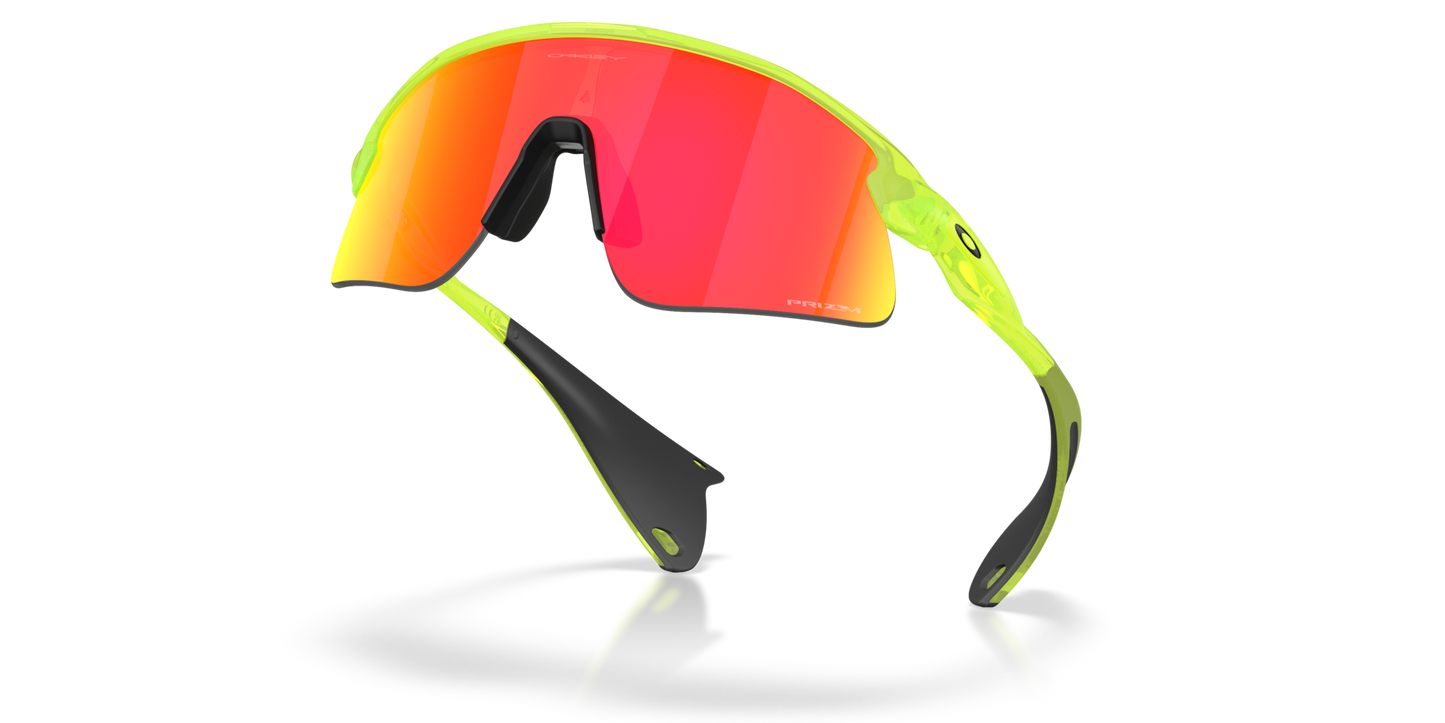 Oakley Sunglass Stunt Devil prizm ruby Lenses with matte uranium Frame