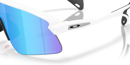 Oakley Sunglass Stunt Devil prizm sapphire Lenses with matte white Frame