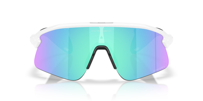 Oakley Sunglass Stunt Devil prizm sapphire Lenses with matte white Frame
