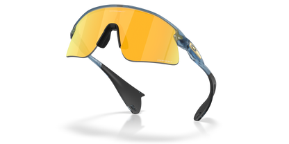 Oakley Sunglass Stunt Devil prizm 24k Lenses with  matte transparent abyss Frame