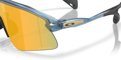 Oakley Sunglass Stunt Devil prizm 24k Lenses with  matte transparent abyss Frame