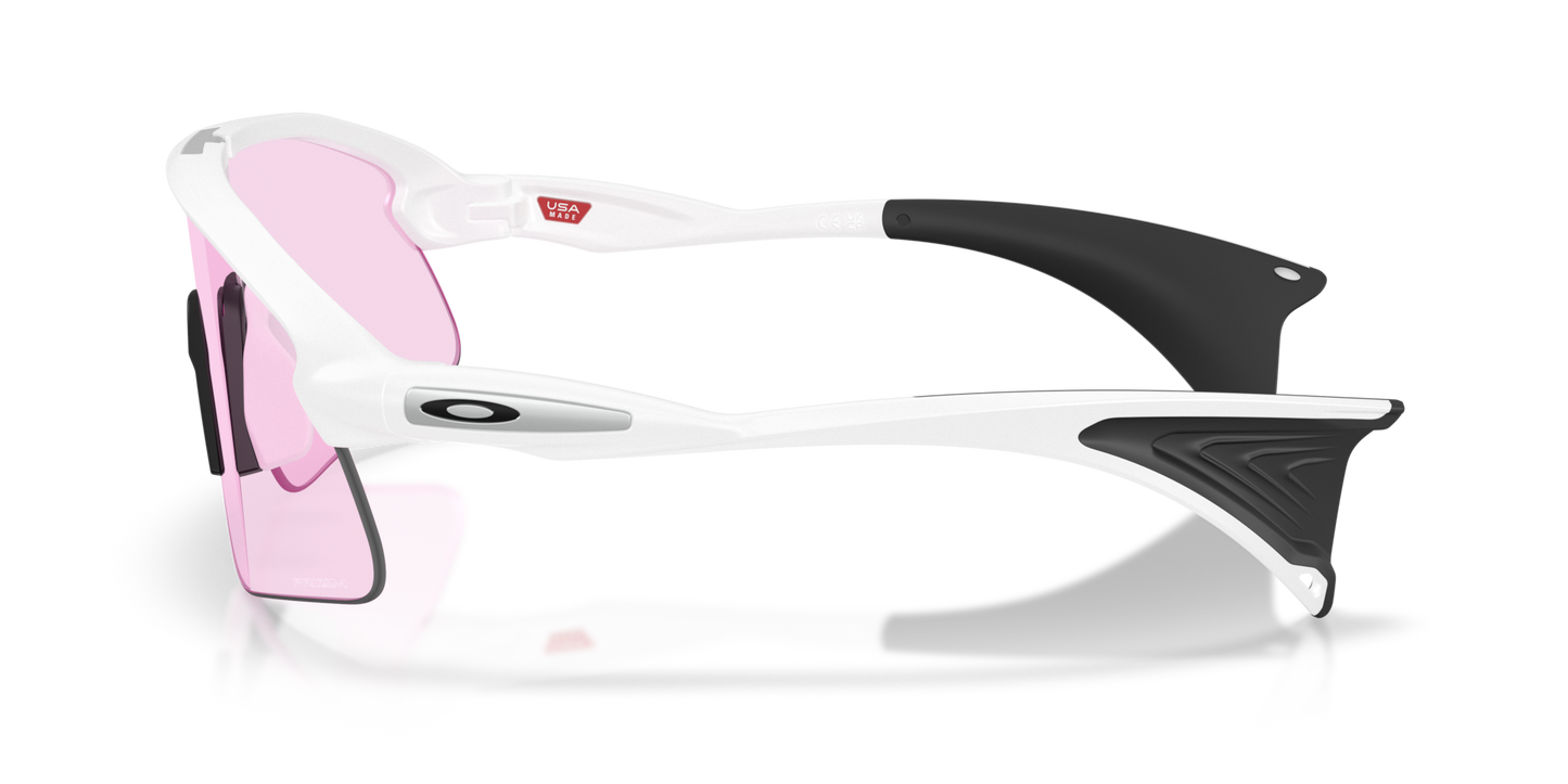 Oakley Sunglass Stunt Devil prizm low light Lenses with matte white Frame