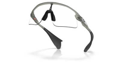 Okaley Sunglass Stunt Devil clear to black iridium photochromic Lenses with grey ink Frame