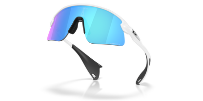 Oakley Sanglass Stunt Devil S prizm sapphire Lenses With matte white Frame