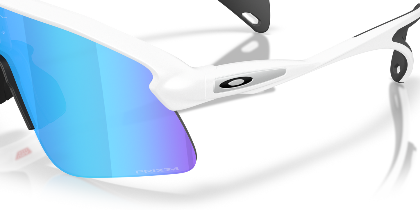 Oakley Sanglass Stunt Devil S prizm sapphire Lenses With matte white Frame