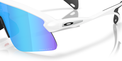 Oakley Sanglass Stunt Devil S prizm sapphire Lenses With matte white Frame
