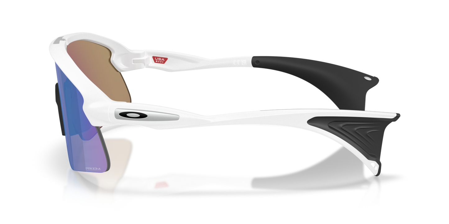 Oakley Sanglass Stunt Devil S prizm sapphire Lenses With matte white Frame