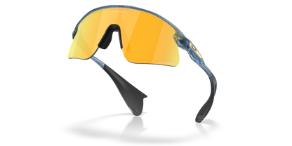 Oakley Sunglass Stunt Devil S prizm 24k Lenses,  matte transparent abyss Frame